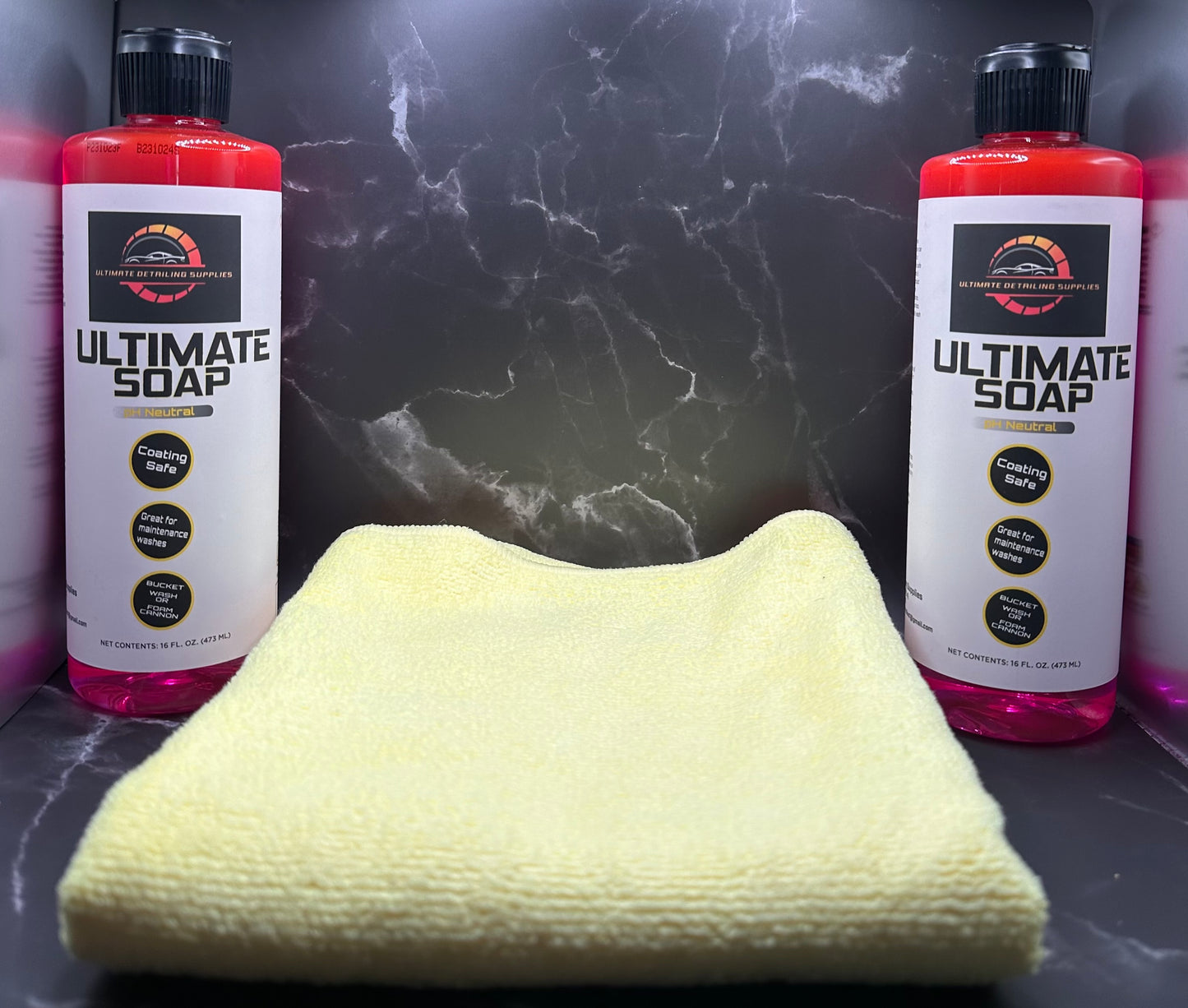 (2) Ultimate Soap & (1) Microfiber towel Bundle